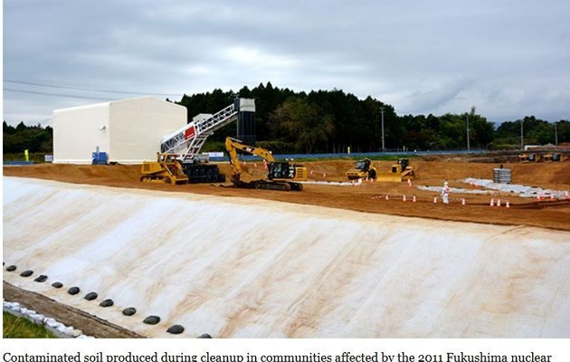 Beginning of official storage of contaminated soil