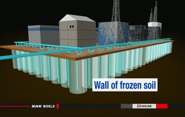 TEPCO starts freezing soil